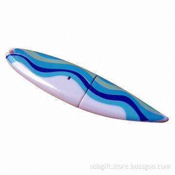 USB disk, 2GB capacity, custom logo surfboard style, promotional gift